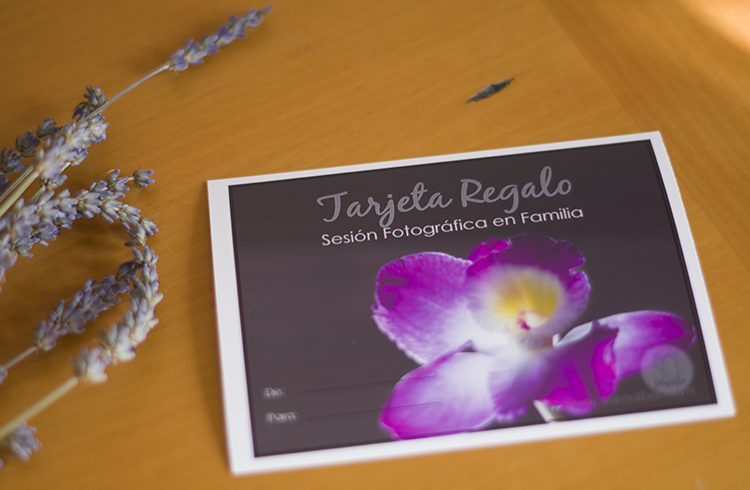 tarjeta regalo sesión de fotos